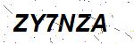 CAPTCHA verification image containing distorted text characters