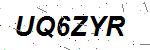 CAPTCHA verification image containing distorted text characters