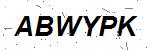 CAPTCHA verification image containing distorted text characters