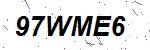 CAPTCHA verification image containing distorted text characters