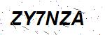 CAPTCHA verification image containing distorted text characters