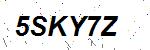 CAPTCHA verification image containing distorted text characters