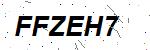 CAPTCHA verification image containing distorted text characters