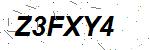 CAPTCHA verification image containing distorted text characters