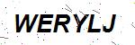 CAPTCHA verification image containing distorted text characters
