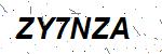CAPTCHA verification image containing distorted text characters