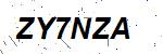 CAPTCHA verification image containing distorted text characters