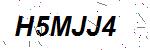 CAPTCHA verification image containing distorted text characters