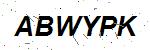 CAPTCHA verification image containing distorted text characters