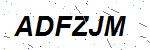 CAPTCHA verification image containing distorted text characters