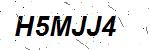 CAPTCHA verification image containing distorted text characters
