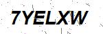 CAPTCHA verification image containing distorted text characters