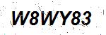 CAPTCHA verification image containing distorted text characters