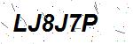 CAPTCHA verification image containing distorted text characters