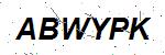CAPTCHA verification image containing distorted text characters