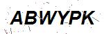 CAPTCHA verification image containing distorted text characters