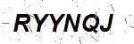 CAPTCHA verification image containing distorted text characters