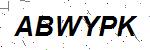 CAPTCHA verification image containing distorted text characters