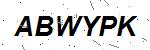 CAPTCHA verification image containing distorted text characters