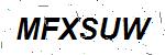 CAPTCHA verification image containing distorted text characters