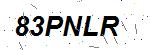 CAPTCHA verification image containing distorted text characters