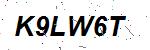 CAPTCHA verification image containing distorted text characters
