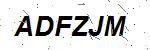 CAPTCHA verification image containing distorted text characters
