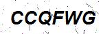 CAPTCHA verification image containing distorted text characters