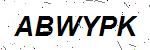 CAPTCHA verification image containing distorted text characters