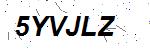 CAPTCHA verification image containing distorted text characters