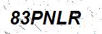 CAPTCHA verification image containing distorted text characters