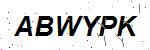 CAPTCHA verification image containing distorted text characters