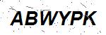 CAPTCHA verification image containing distorted text characters