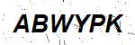 CAPTCHA verification image containing distorted text characters