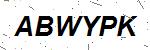 CAPTCHA verification image containing distorted text characters