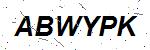 CAPTCHA verification image containing distorted text characters
