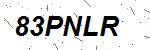 CAPTCHA verification image containing distorted text characters