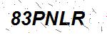 CAPTCHA verification image containing distorted text characters