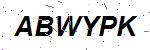 CAPTCHA verification image containing distorted text characters
