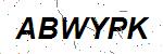 CAPTCHA verification image containing distorted text characters