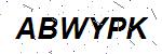 CAPTCHA verification image containing distorted text characters