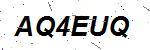 CAPTCHA verification image containing distorted text characters