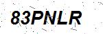CAPTCHA verification image containing distorted text characters