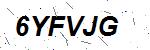 CAPTCHA verification image containing distorted text characters