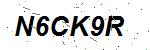 CAPTCHA verification image containing distorted text characters