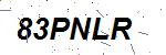 CAPTCHA verification image containing distorted text characters