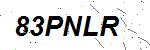 CAPTCHA verification image containing distorted text characters
