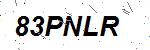 CAPTCHA verification image containing distorted text characters
