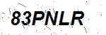 CAPTCHA verification image containing distorted text characters