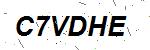 CAPTCHA verification image containing distorted text characters